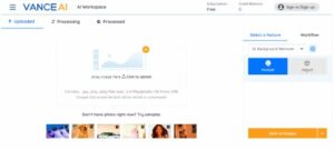 VanceAI Photo-processing Tools